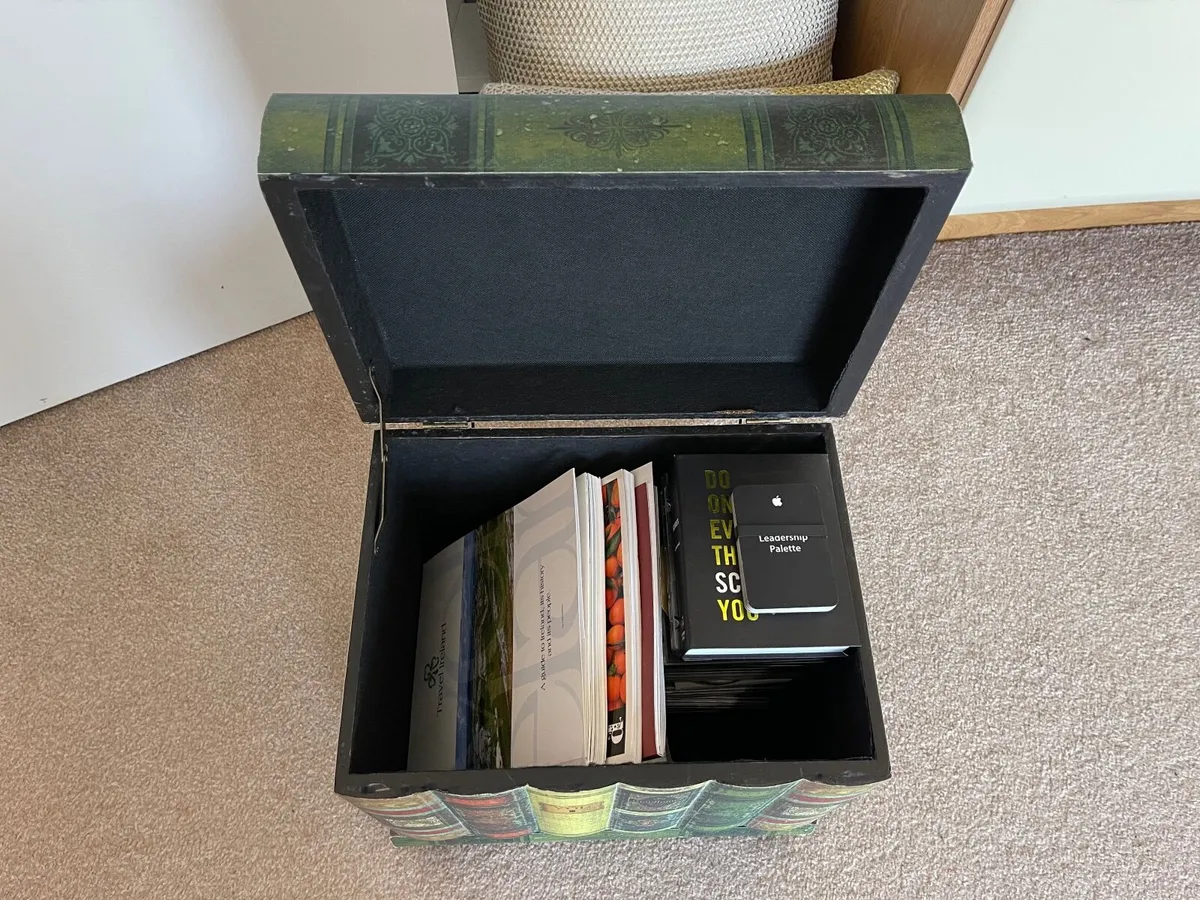 Vintage wooden "book" box - Image 2
