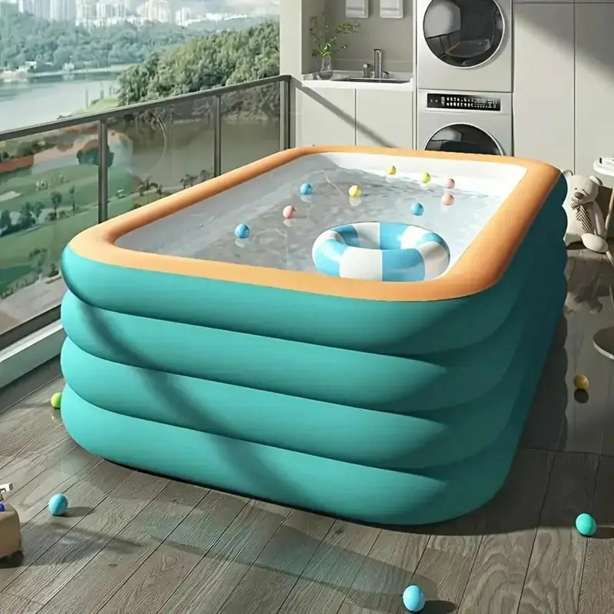Extra Large 3.18meter x 4-Layer Inflatable Pool - Image 2
