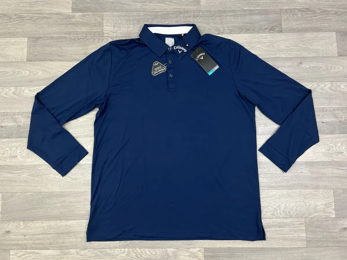 NEW Callaway Long Sleeve Golf Polo Shirt Mens XXL - Image 1