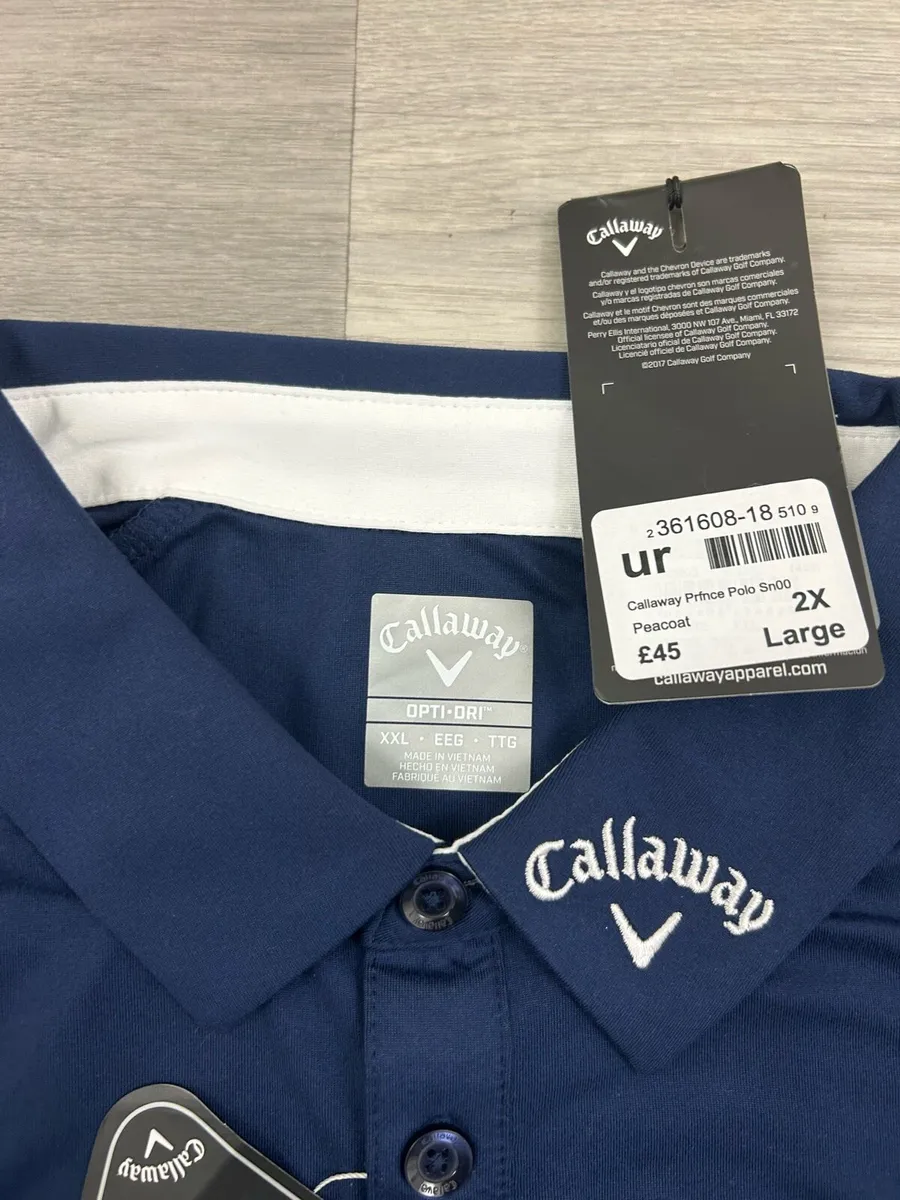 NEW Callaway Long Sleeve Golf Polo Shirt Mens XXL - Image 4