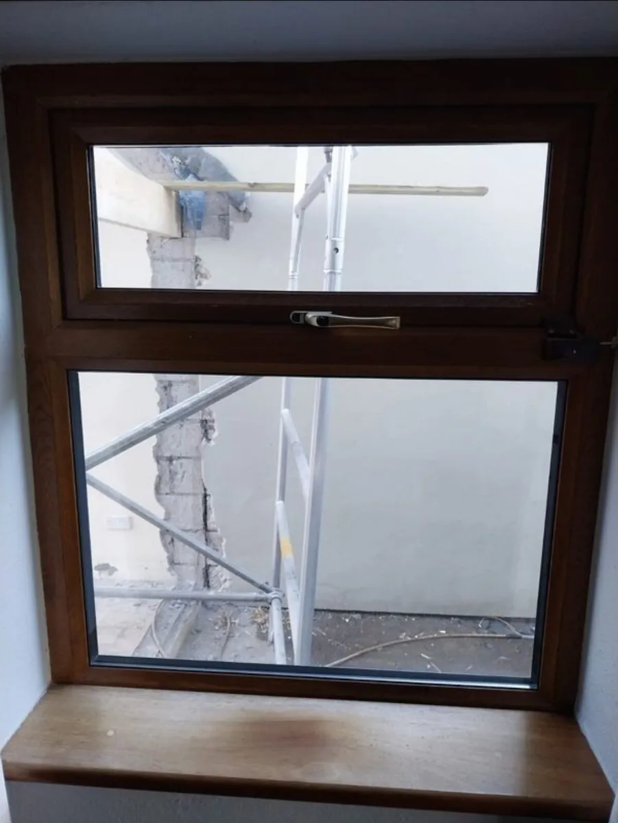 Golden oak window