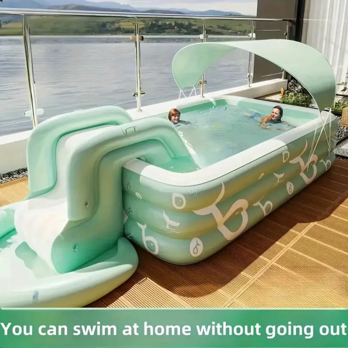 Large Family-Sized Inflatable Swimming Pool - Image 2