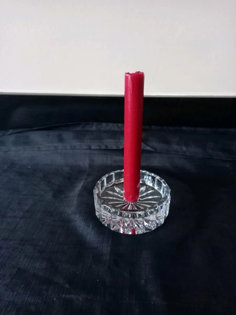 Lead Crystal Candle Dish