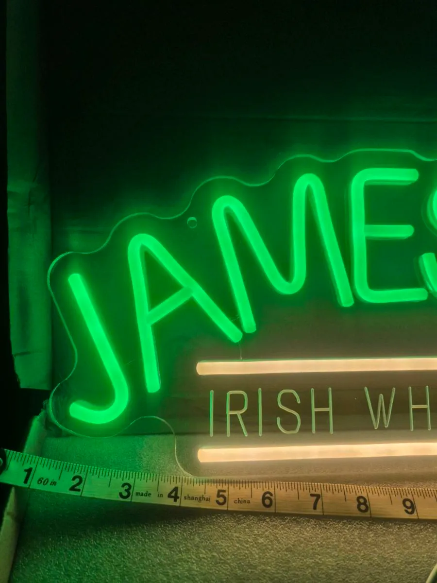 Jameson irish whiskey neon bar mancabe sign new - Image 2