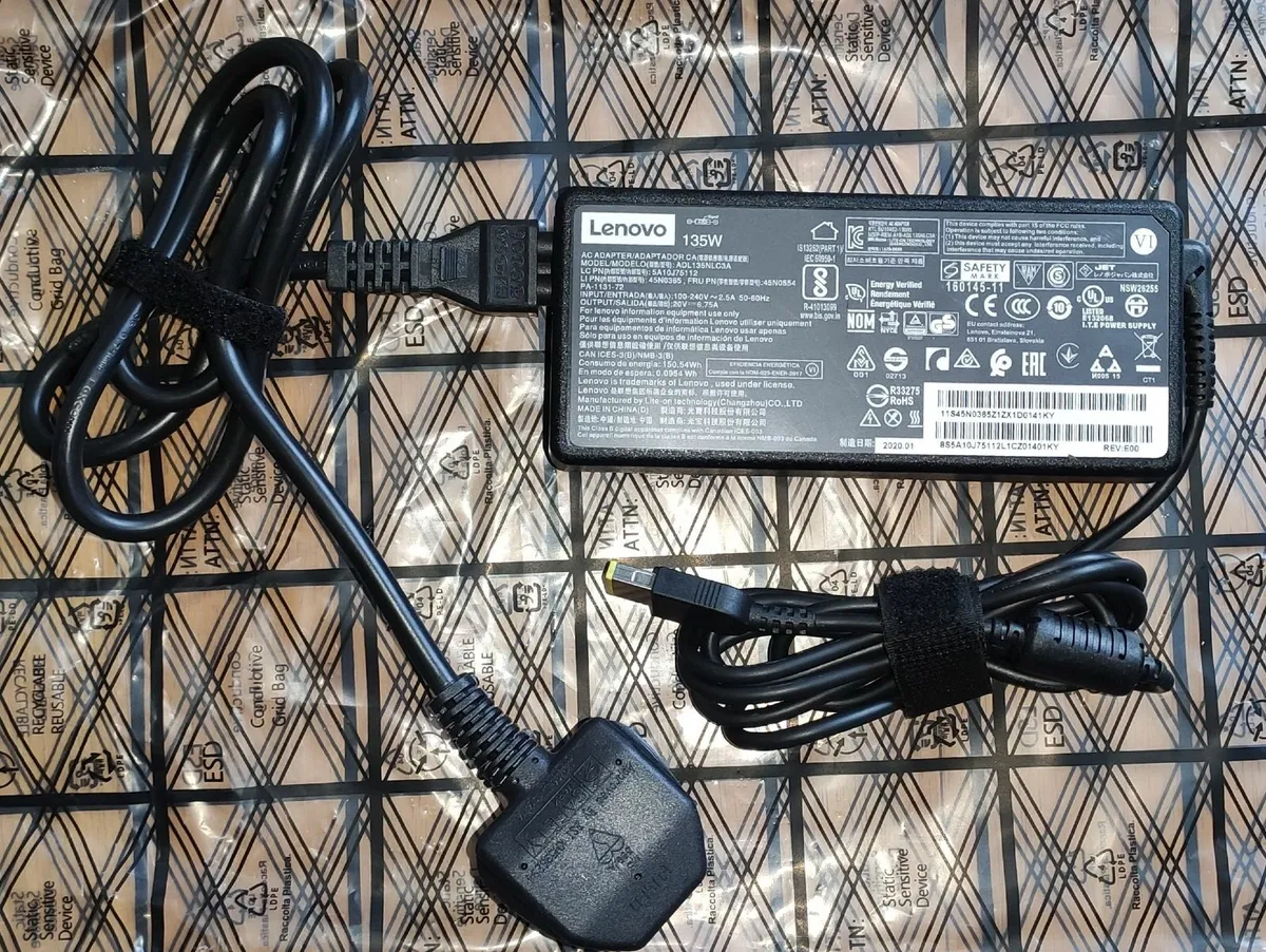 Lenovo 135W 20V 6.75  Adapter Charger Power Supply - Image 1