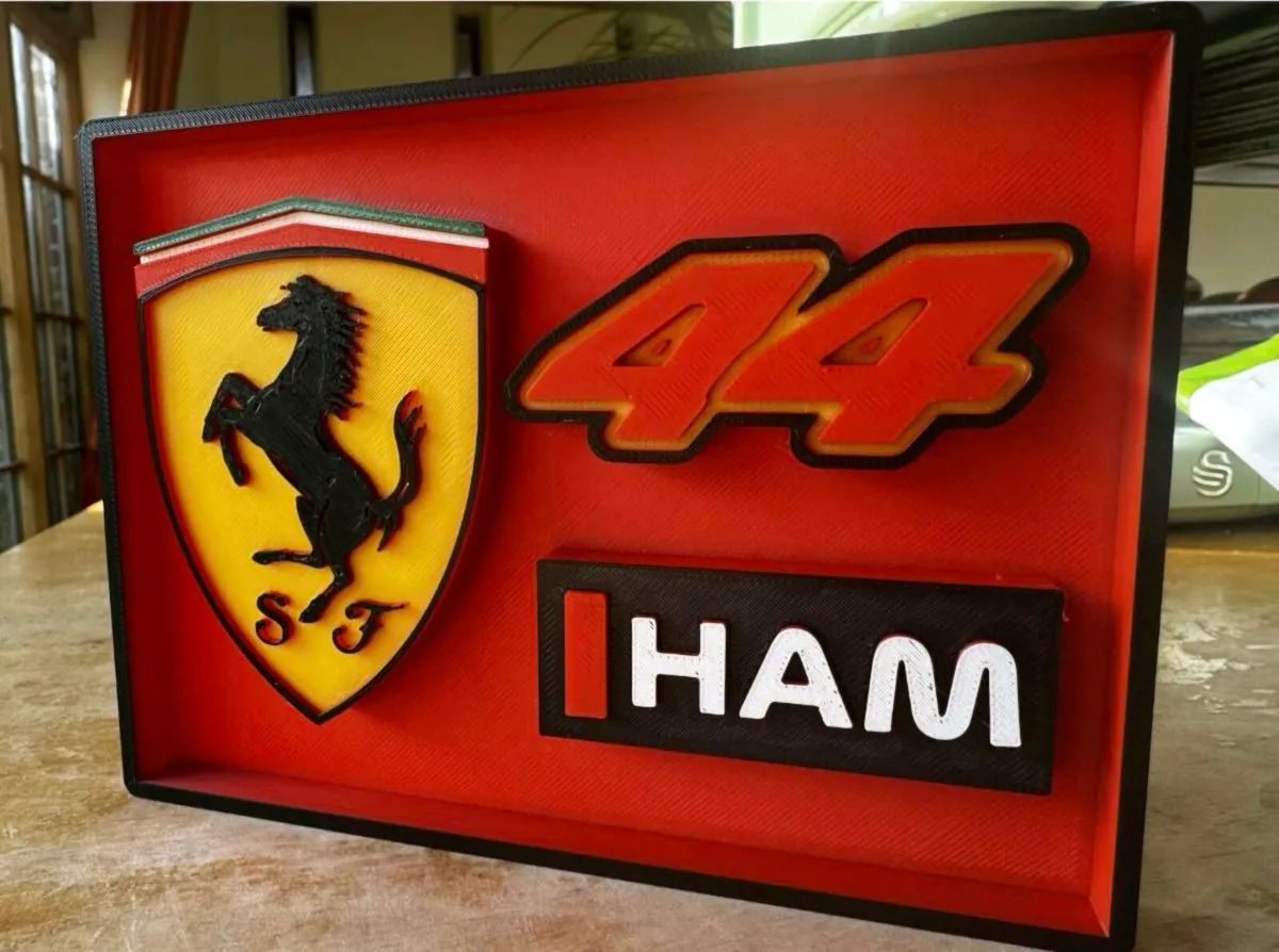 Lewis hamilton ferrari f1 team logo new mancave - Image 1