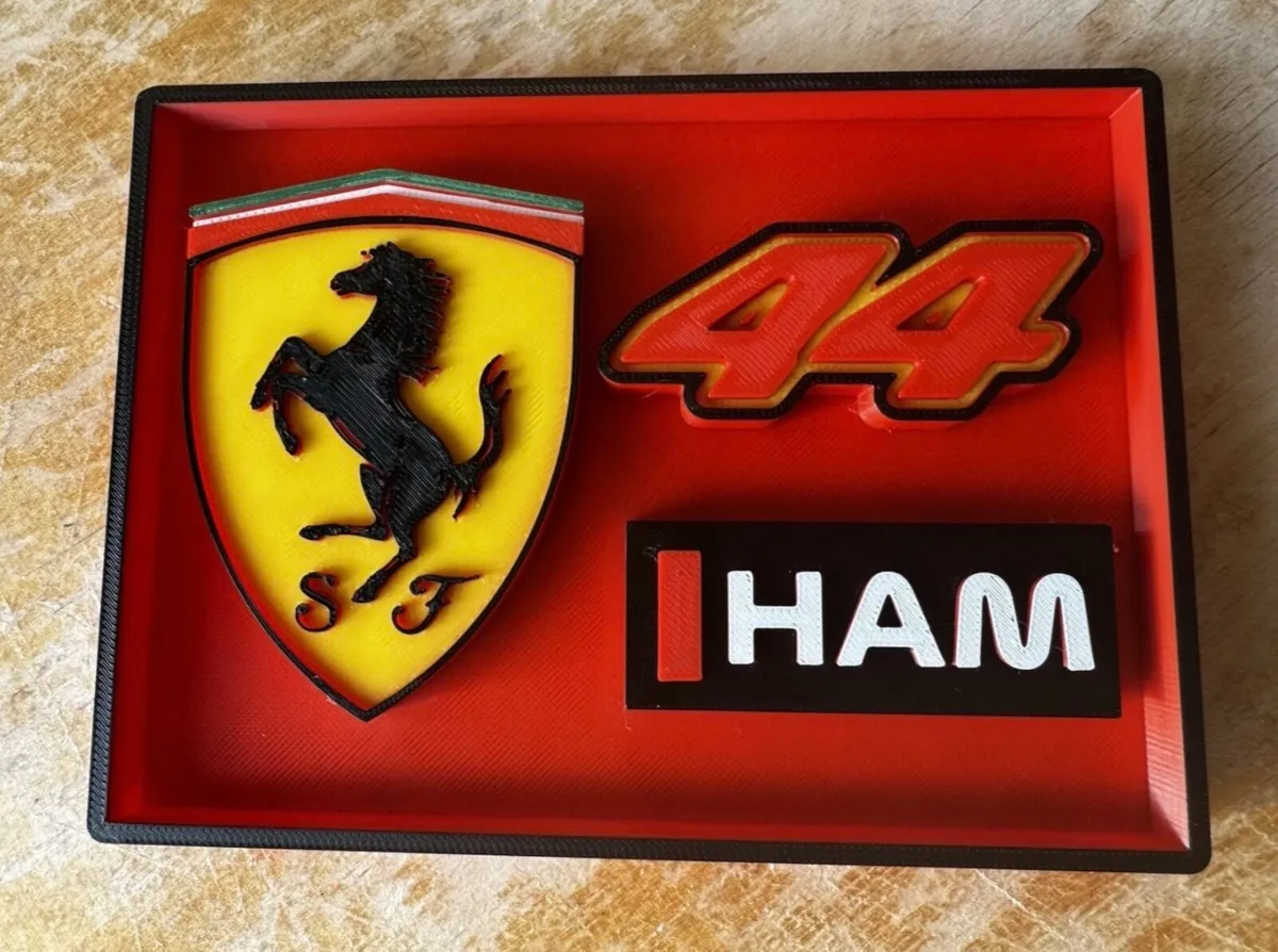 Lewis hamilton ferrari f1 team logo new mancave - Image 3
