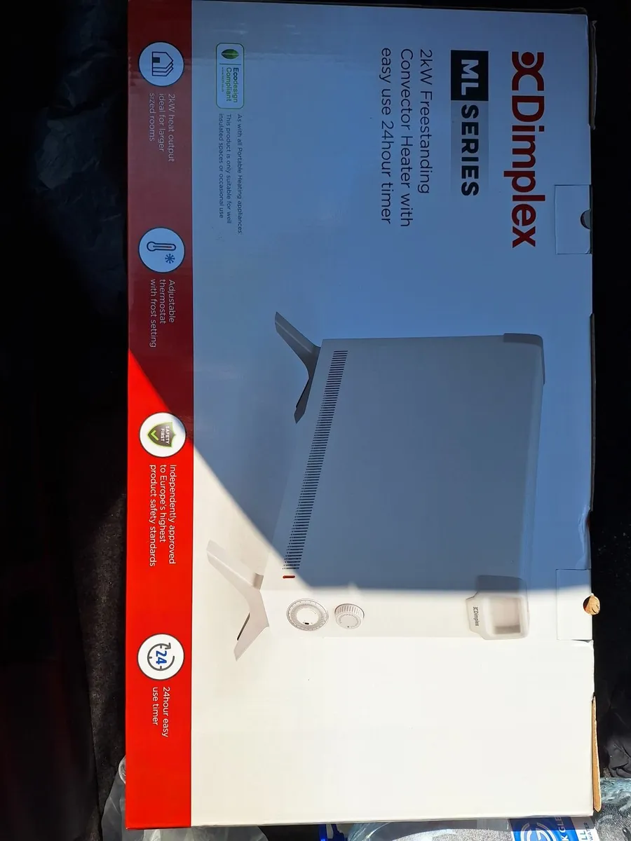 Heater Dimplex, 2 kw, adjustable thermostat - Image 2