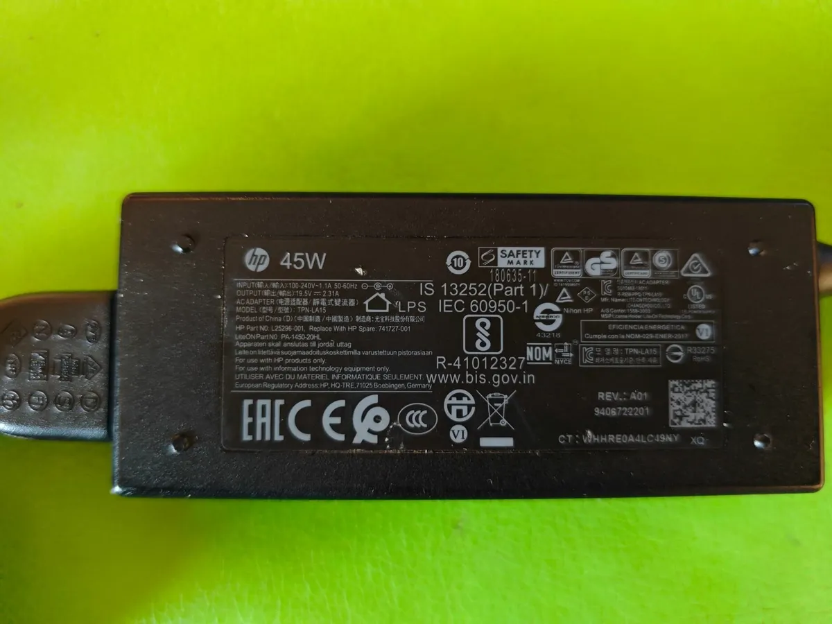 HP 45W 19.5V 2.31A Adapter Charger Power Supply - Image 2