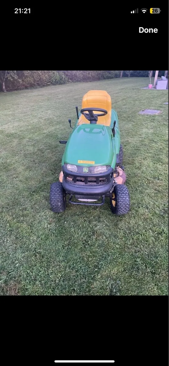 John Deere ride on - Image 1