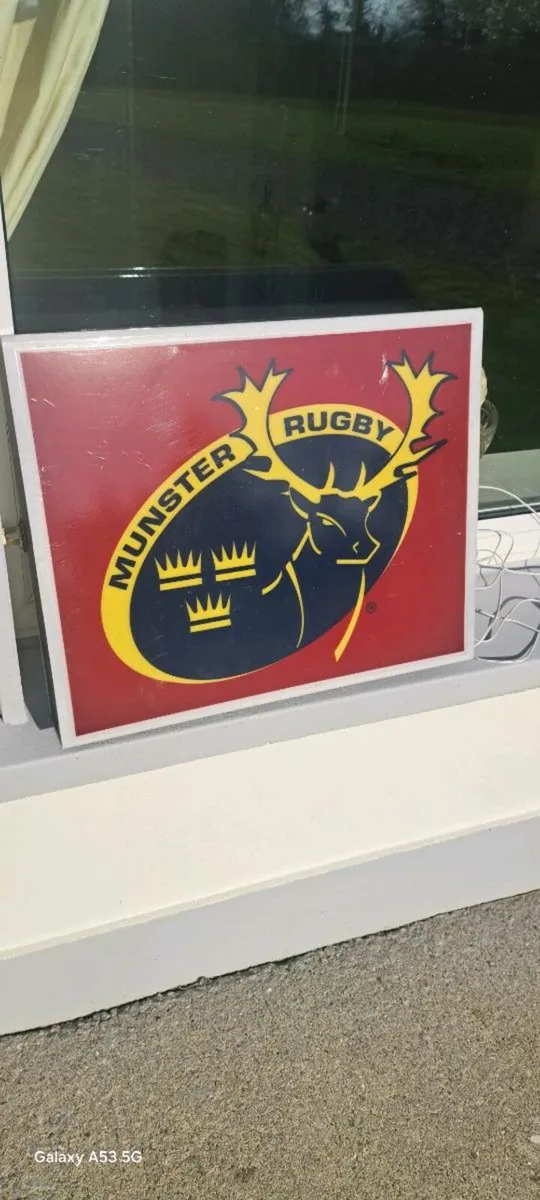 Munster rugby  light up sign - Image 1
