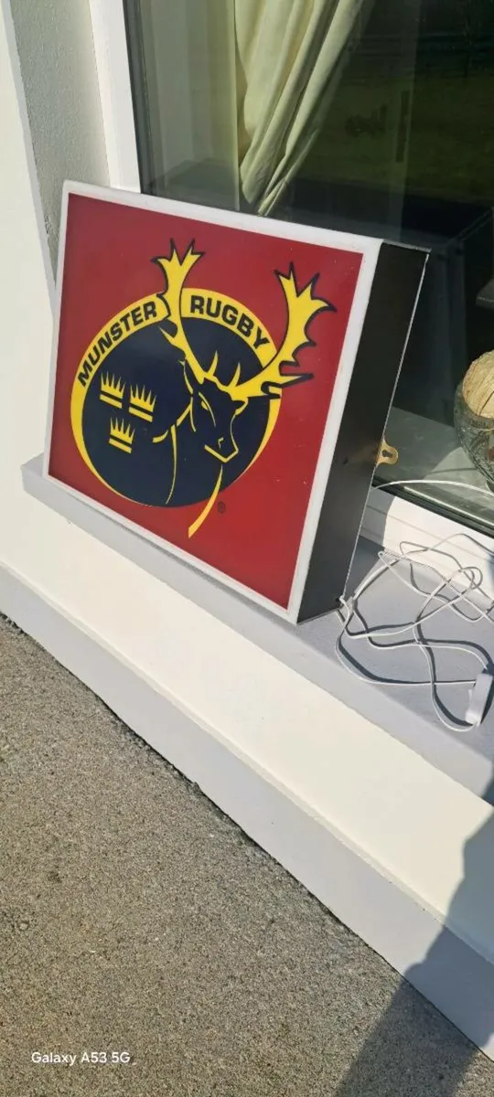 Munster rugby  light up sign - Image 2