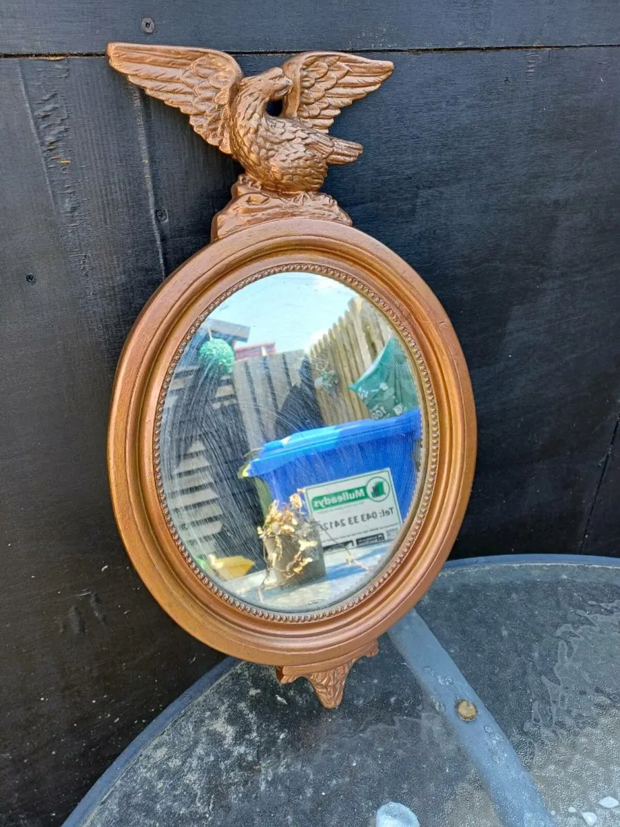 1930s Eagle Convex Mirror - Image 2