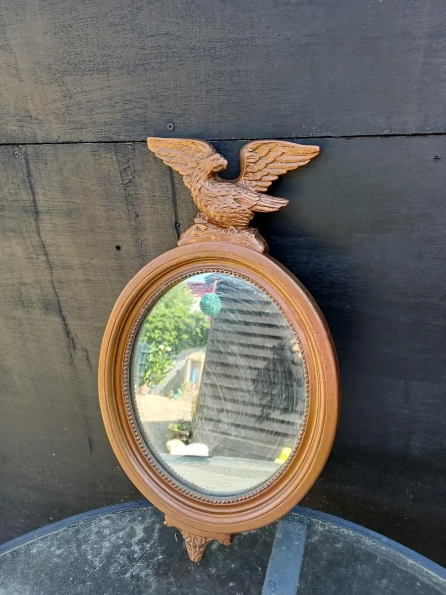 1930s Eagle Convex Mirror - Image 3