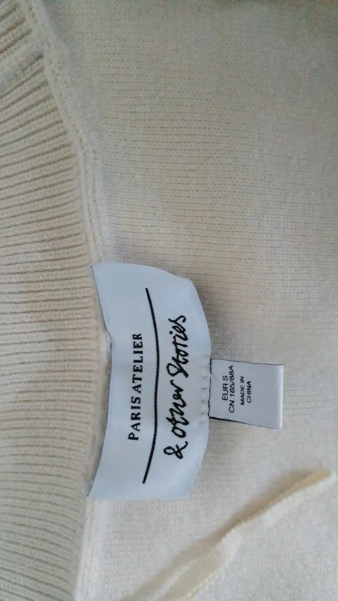 beige striped jumper - Image 2