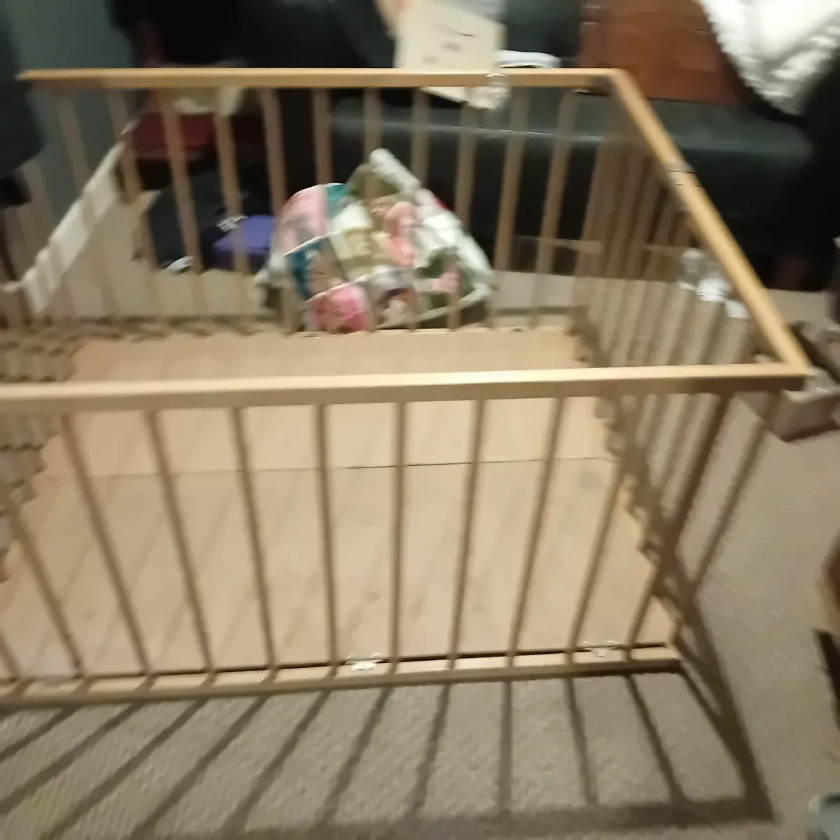 large wooden playpen - Image 3