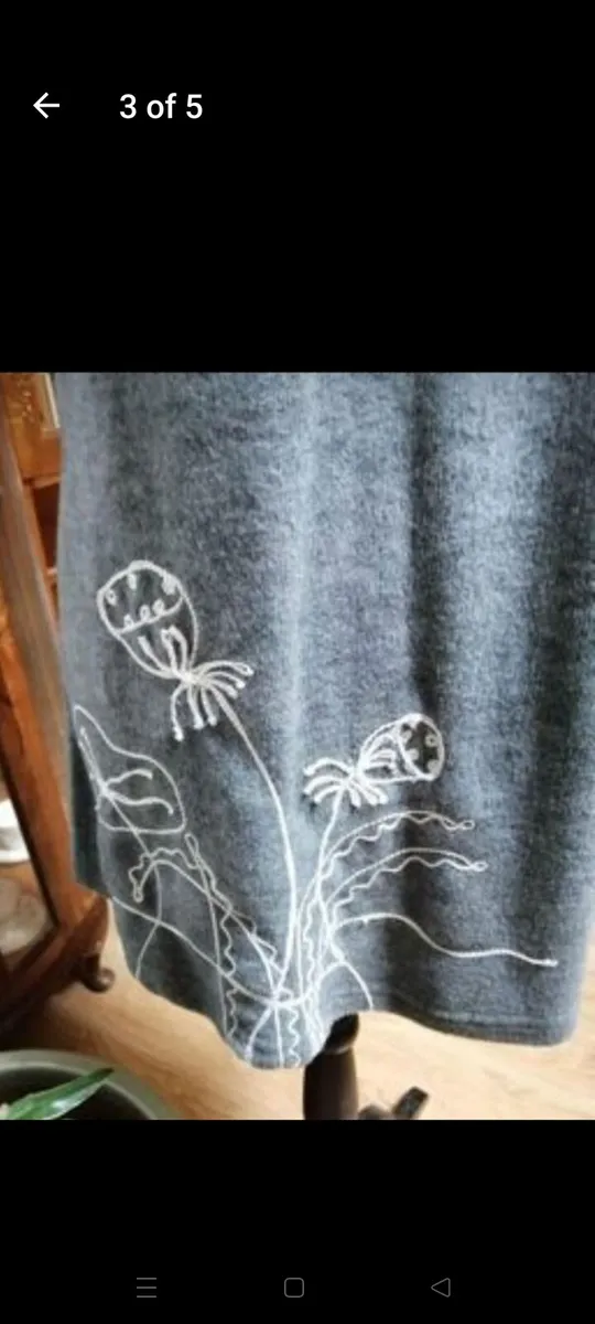 PUSSYCAT grey wool dress, new with tags - Image 3