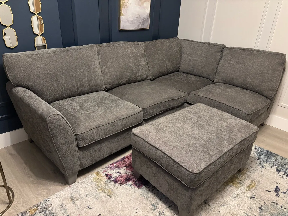 Corner Sofa - Grey - Image 1