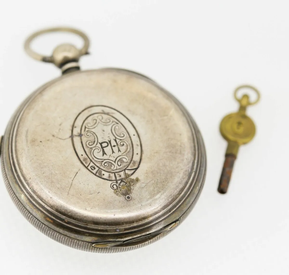 Antique Rare Silver Cased Centre Seconds Chronogra - Image 2
