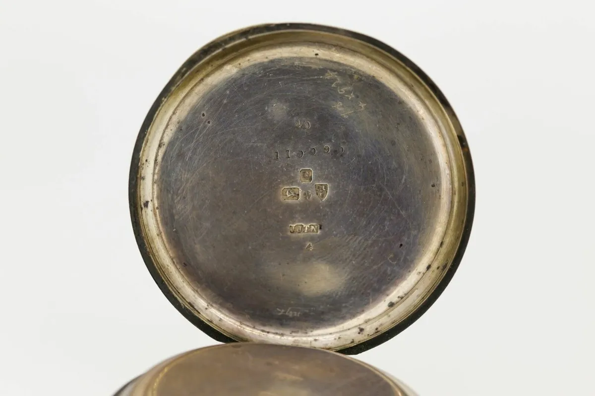 Antique Rare Silver Cased Centre Seconds Chronogra - Image 4
