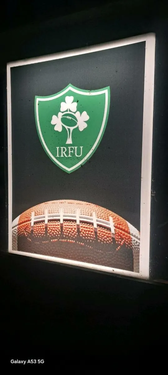 Large  irish  rugby  light  up sign - Image 2