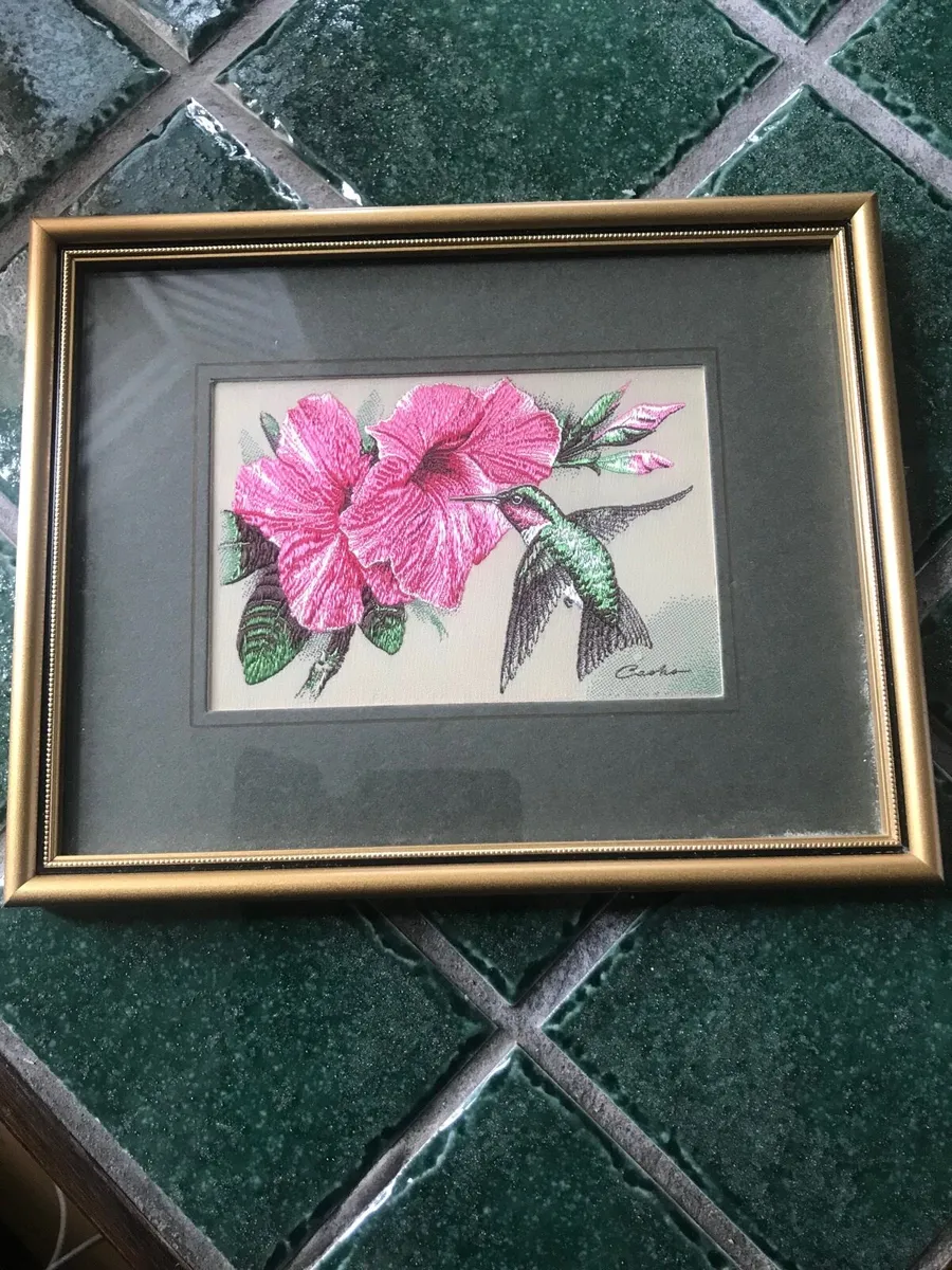 Cashs silk hand woven embroidery art - Image 1