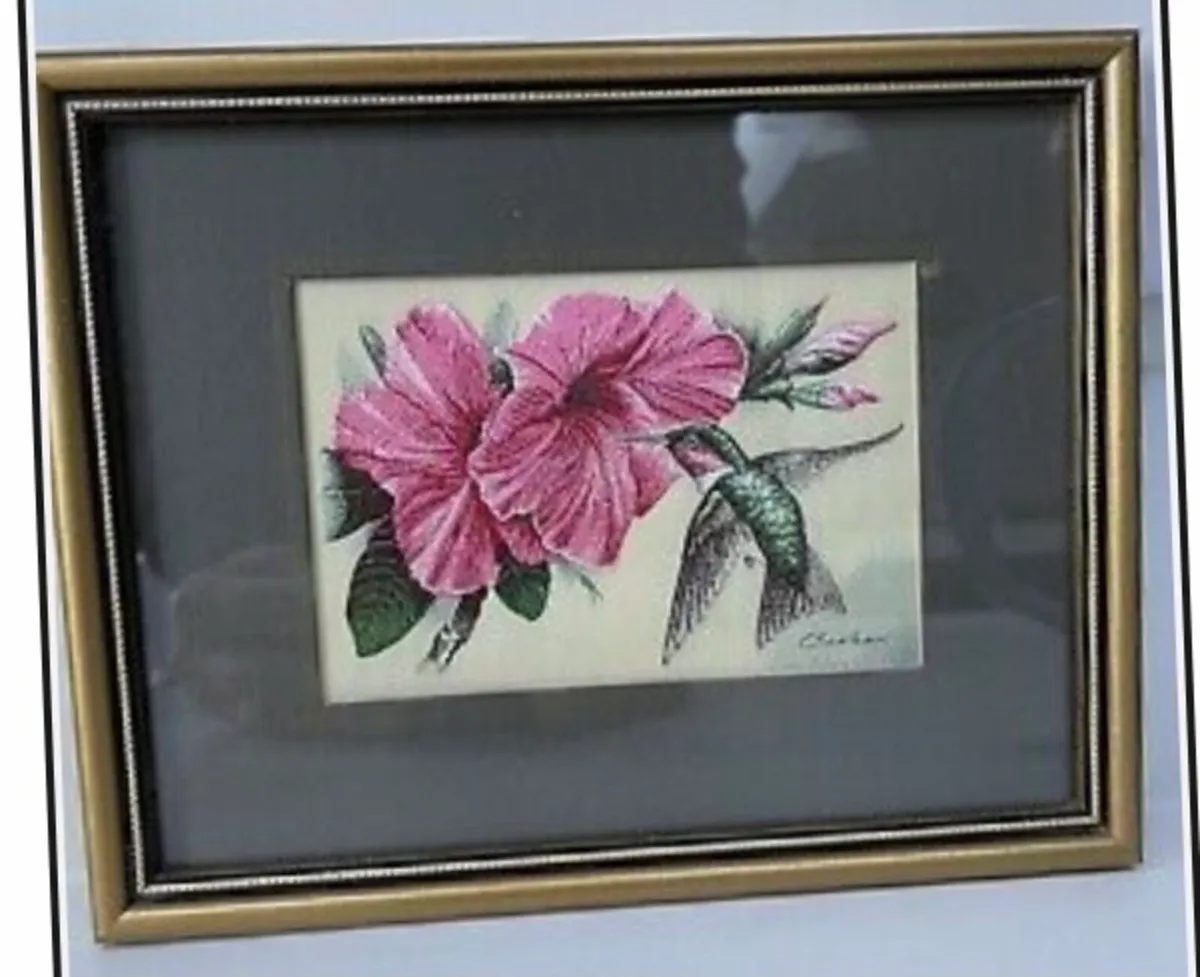 Cashs silk hand woven embroidery art - Image 4