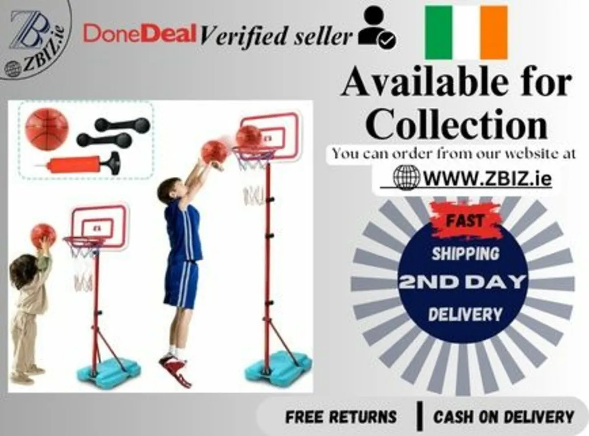 Kids Basketball Hoop: 190-CM Durable Design - Image 1