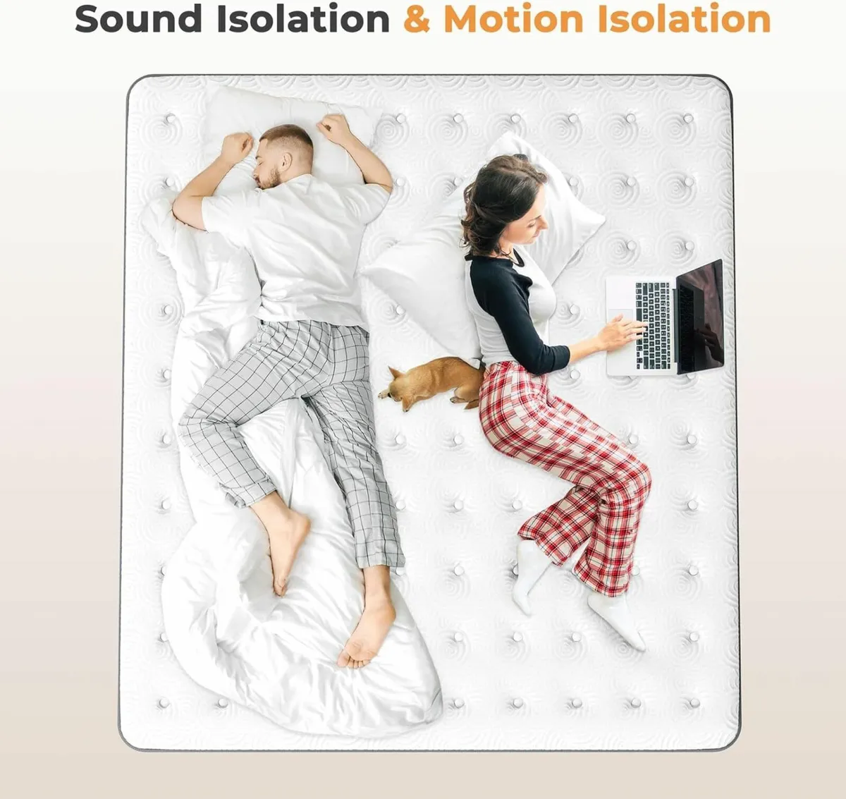 Single Mattress 90x200x27 cm Breathable Foam - Image 2
