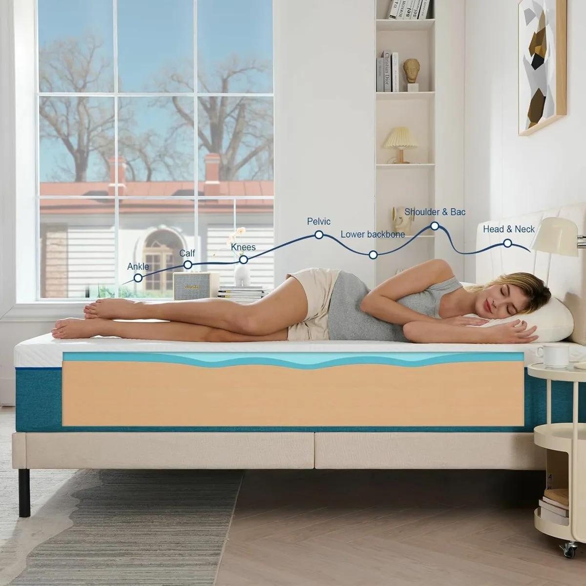 Single Mattress Memory Foam Firm 90x190x22cm - Image 3