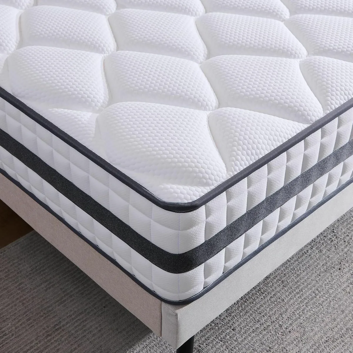 Single Mattress Hybrid Memory Foam 90x190x22cm - Image 2