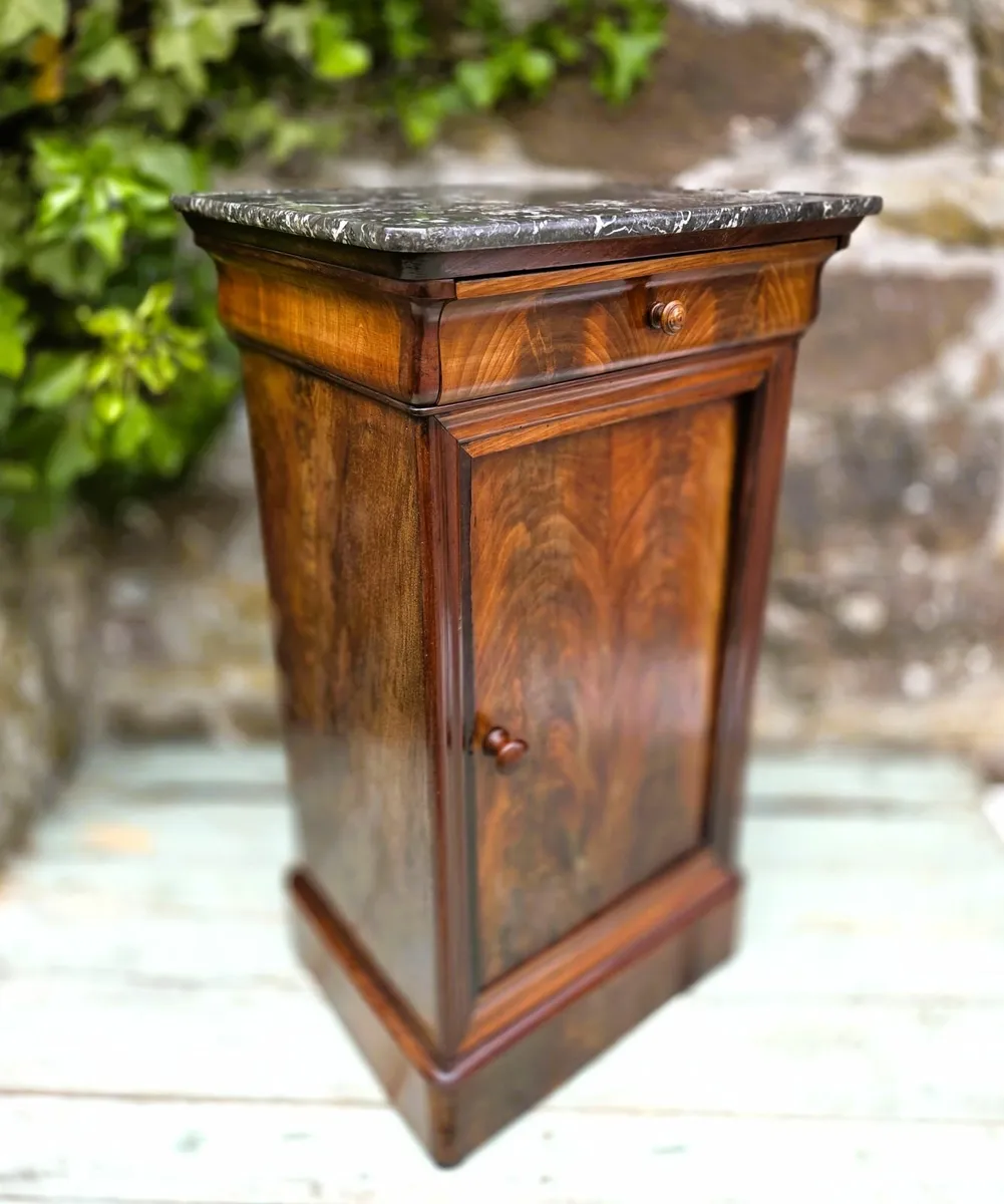Antique French Beside Cabinet- Circa 1890 - Image 1