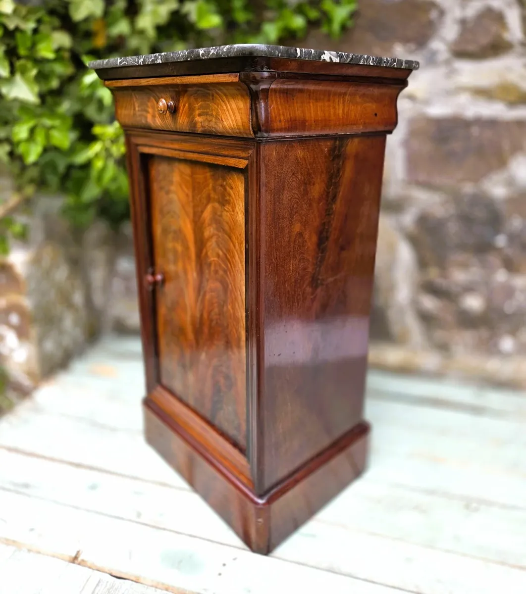 Antique French Beside Cabinet- Circa 1890 - Image 2