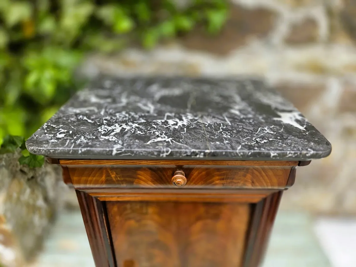 Antique French Beside Cabinet- Circa 1890 - Image 4