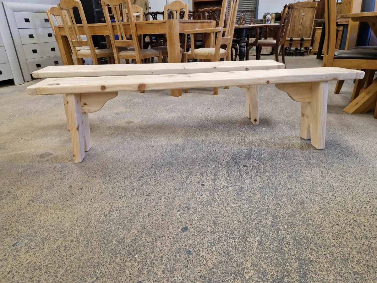 Reclaimed benchs,  pine workshop - Image 2