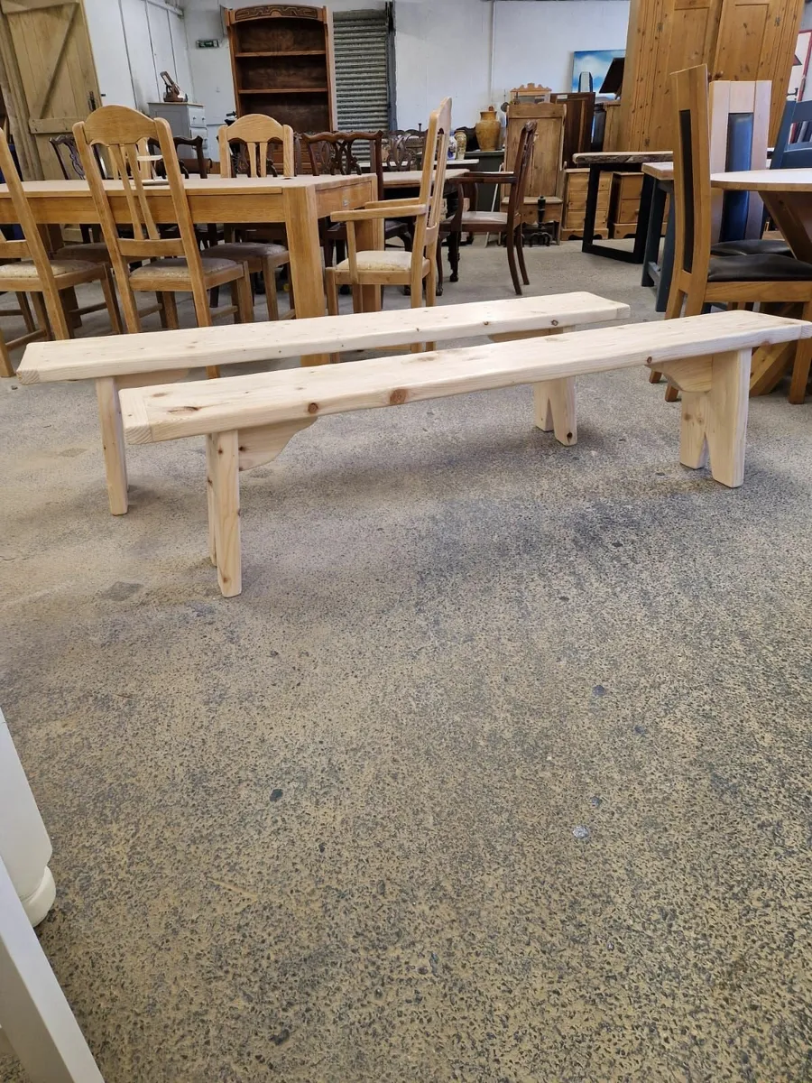 Reclaimed benchs,  pine workshop - Image 3