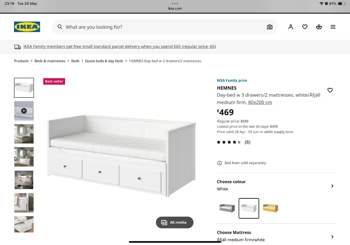 Ikea hemnes day bed - Image 1