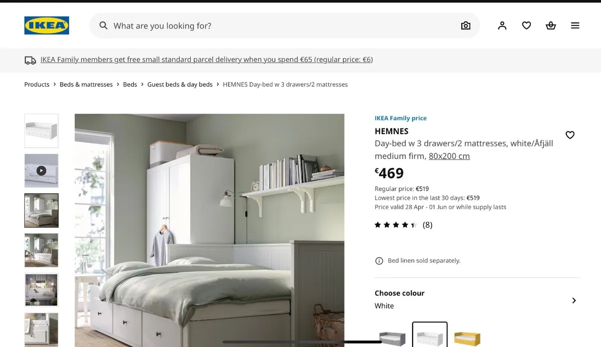 Ikea hemnes day bed - Image 2