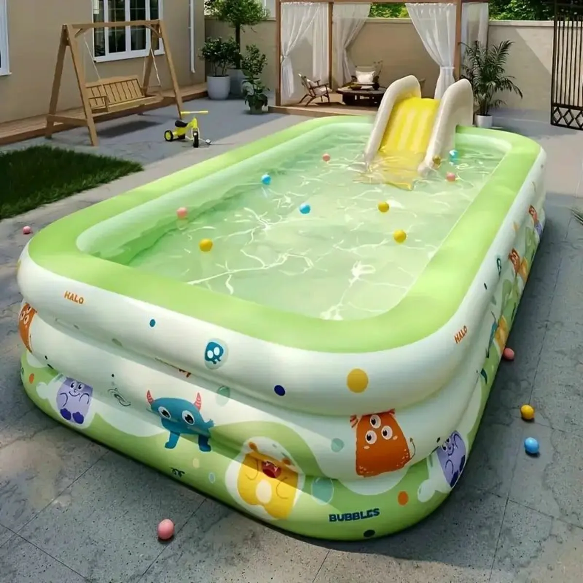 Inflatable Monster Pool with Slide - Image 3
