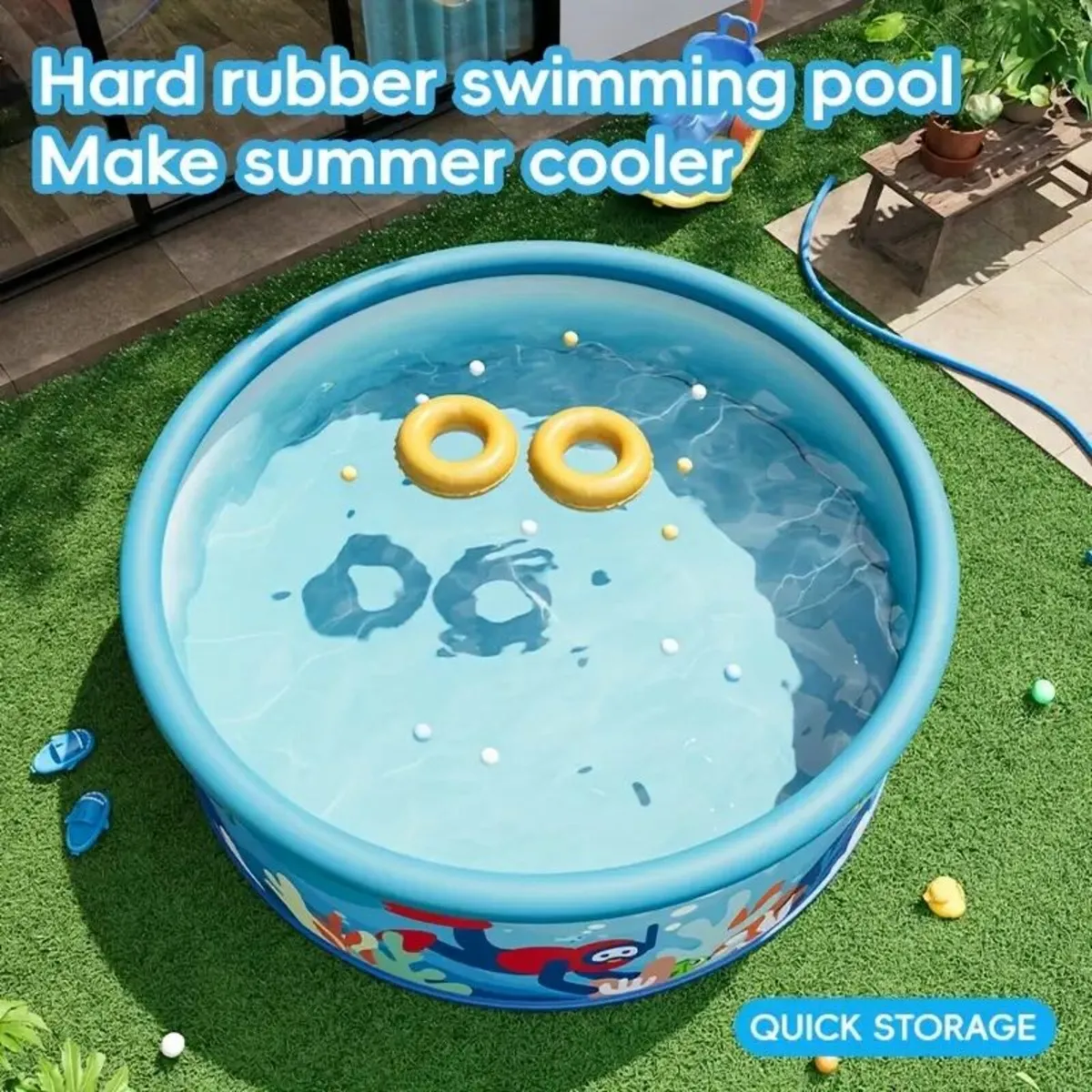Inflatable-Free Circular PVC Pool - Image 2