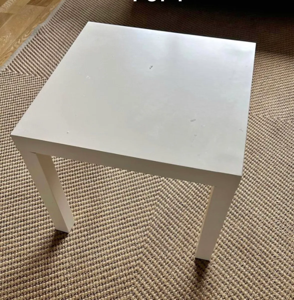 1 x White Side Table -Coffee Table -Bedside Locker
