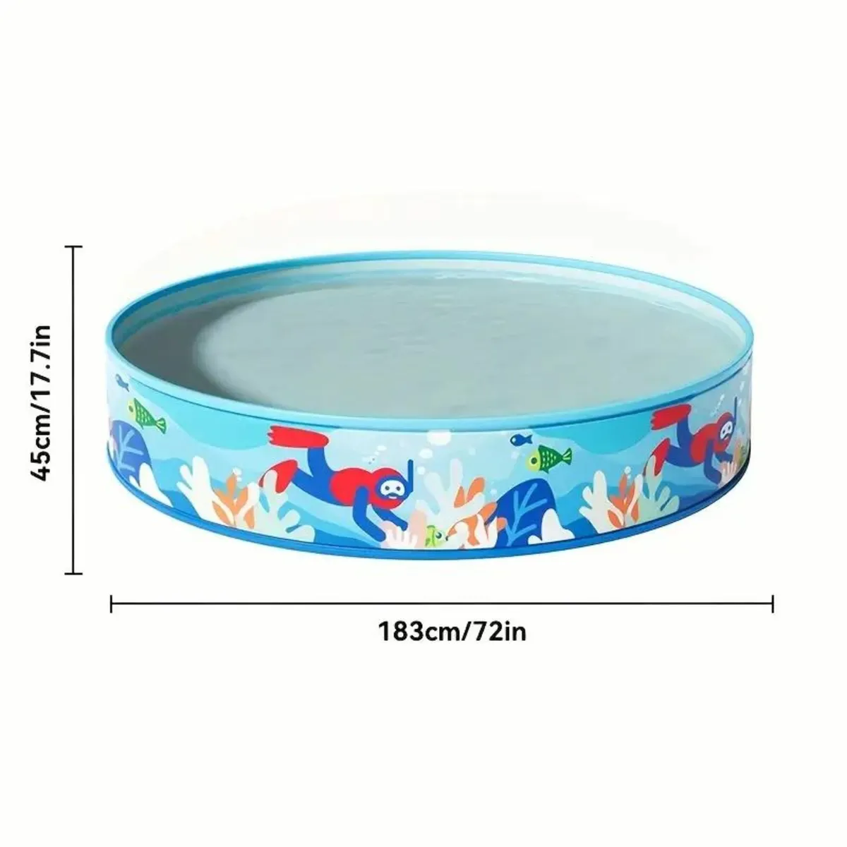 Inflatable-Free Circular PVC Pool - Image 4