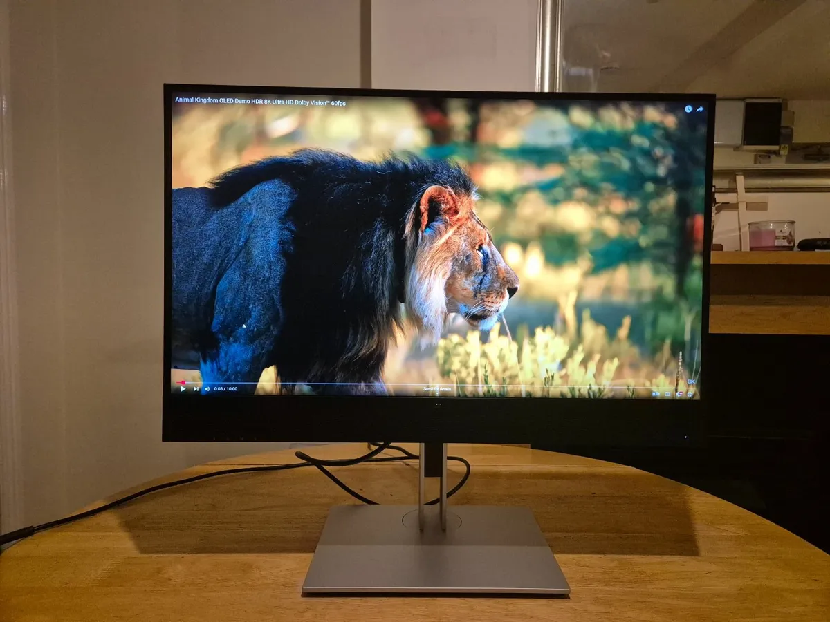 HP conferencing monitor with webcam, mic, speakers - Image 3
