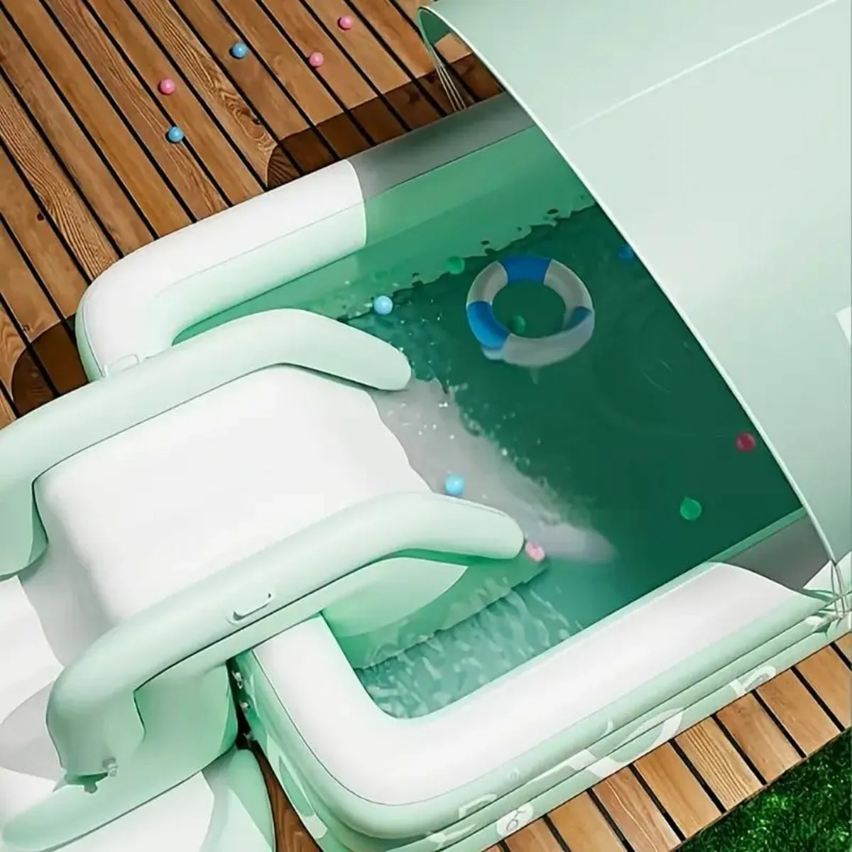 Family Inflatable Pool with Optional Slide - Image 3