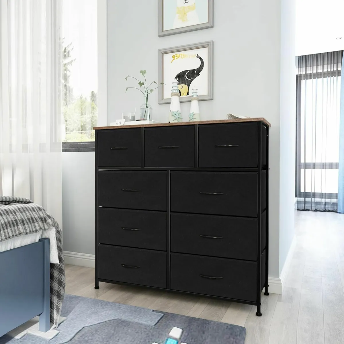 Chest of drawers, Furniture Storage Chest Brown - Image 4