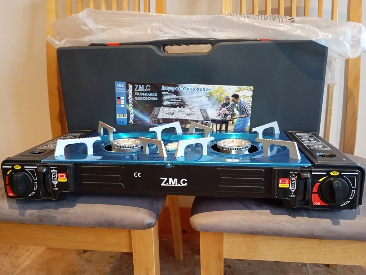 New double Gas cooker with gas cylinder adaptor - Image 2