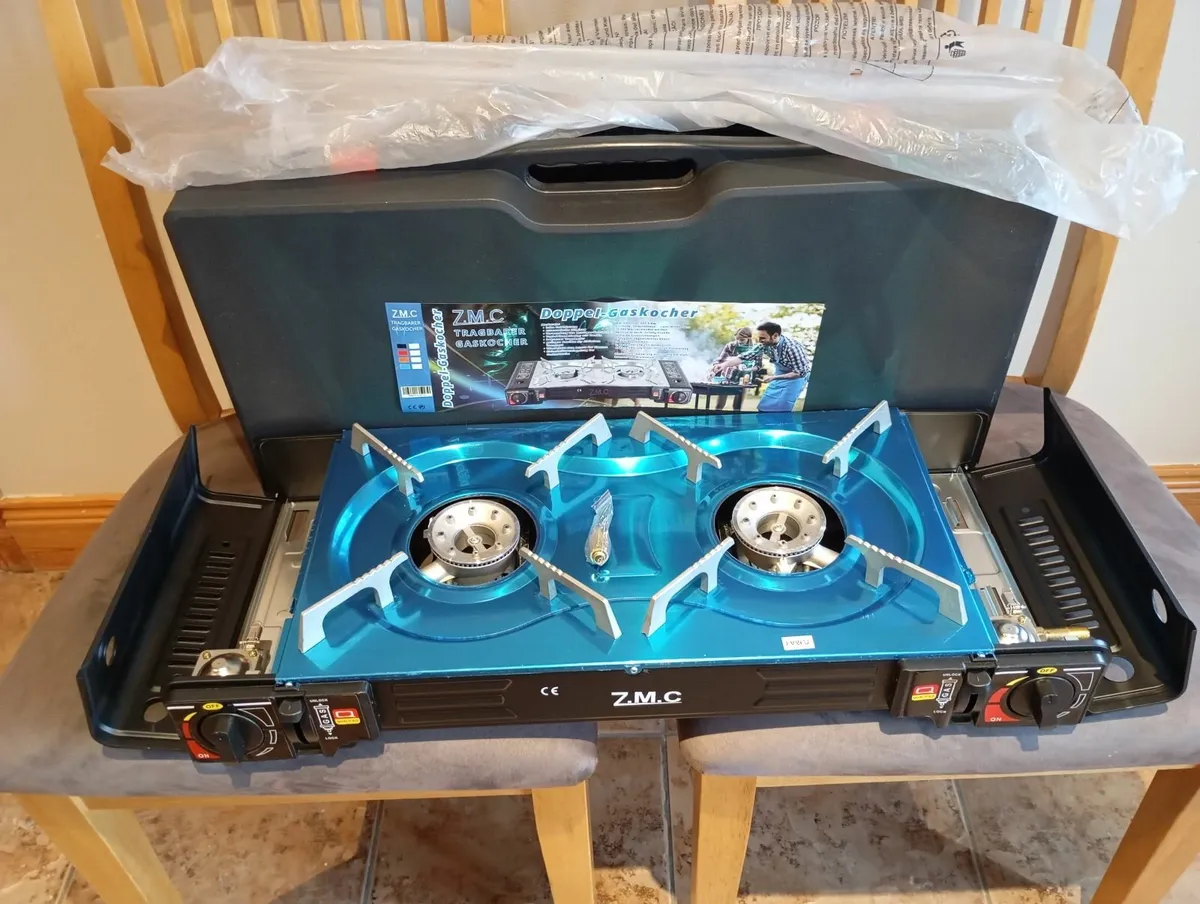 New double Gas cooker with gas cylinder adaptor - Image 3
