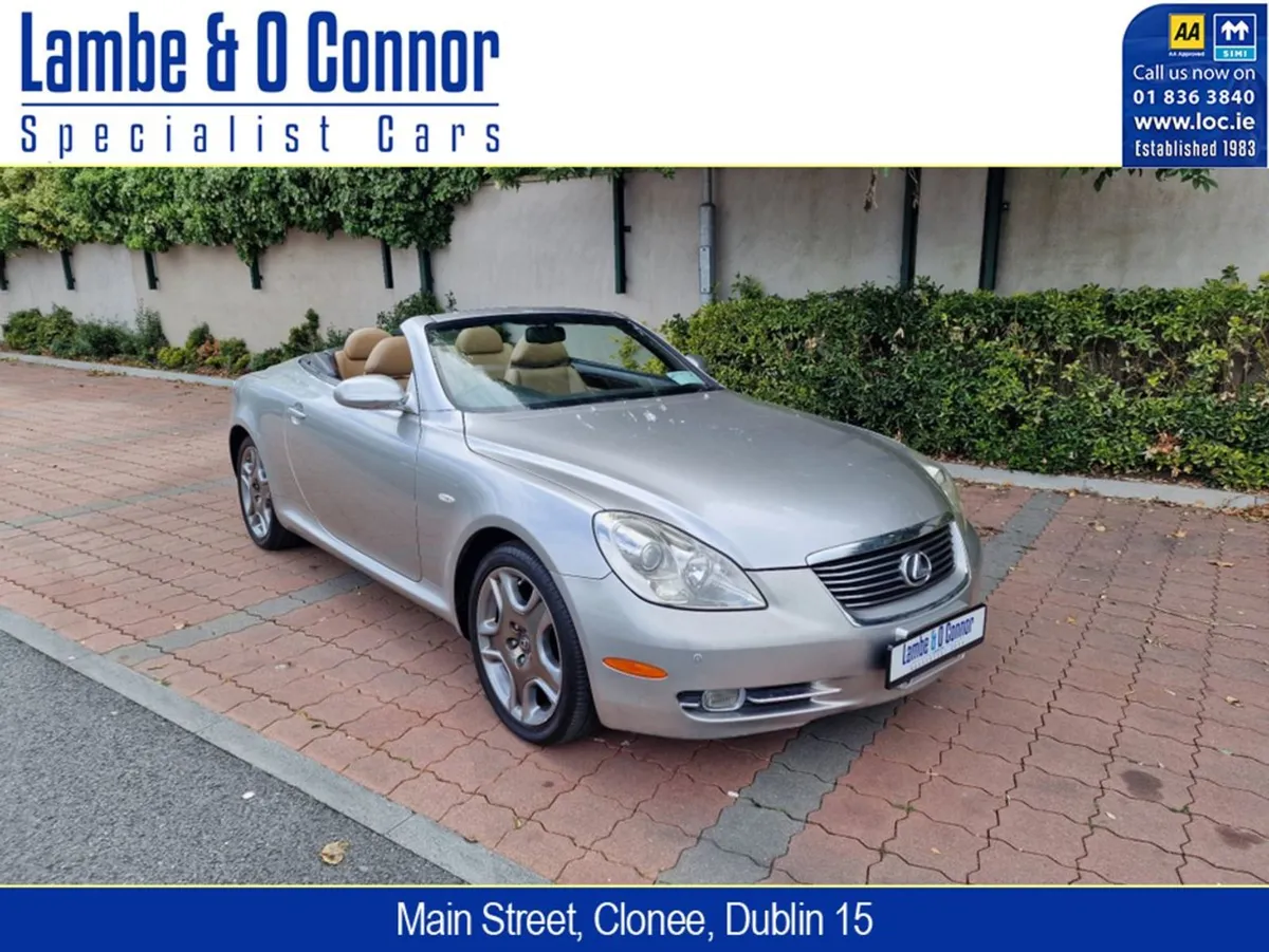 Lexus SC SC 430 Convertible Cosmo Silver / TAN Le - Image 1