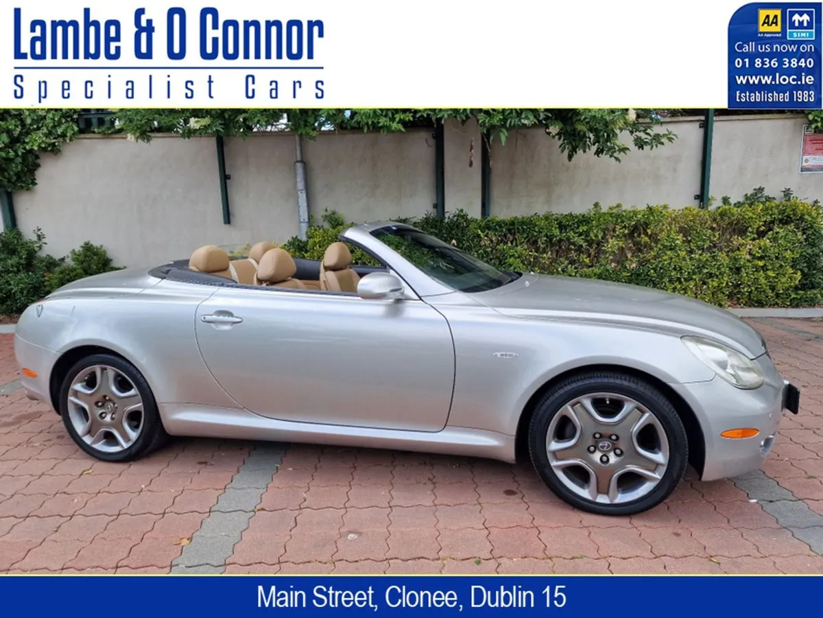 Lexus SC SC 430 Convertible Cosmo Silver / TAN Le - Image 2