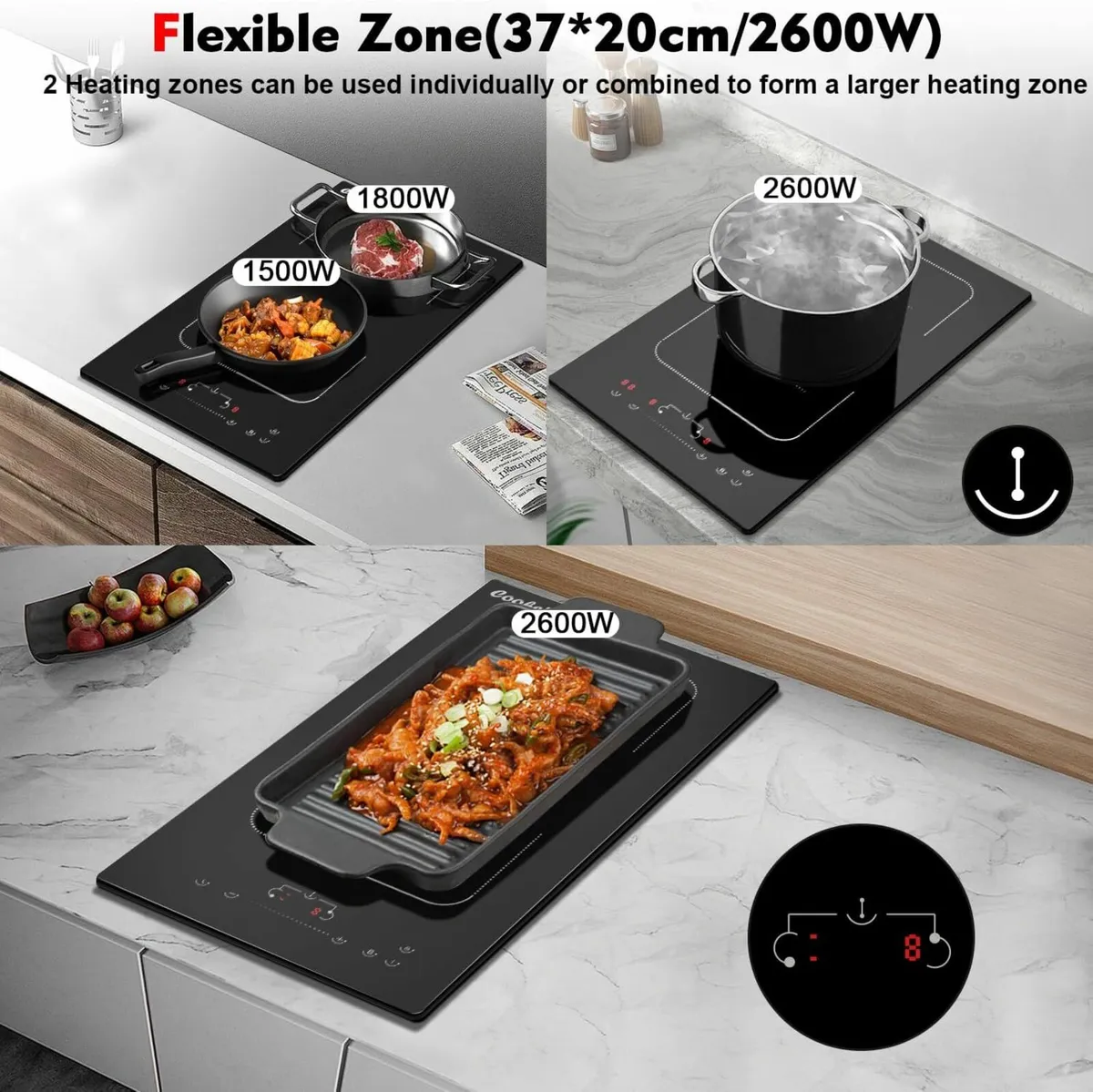 Induction Hob 2 Zone - Image 4